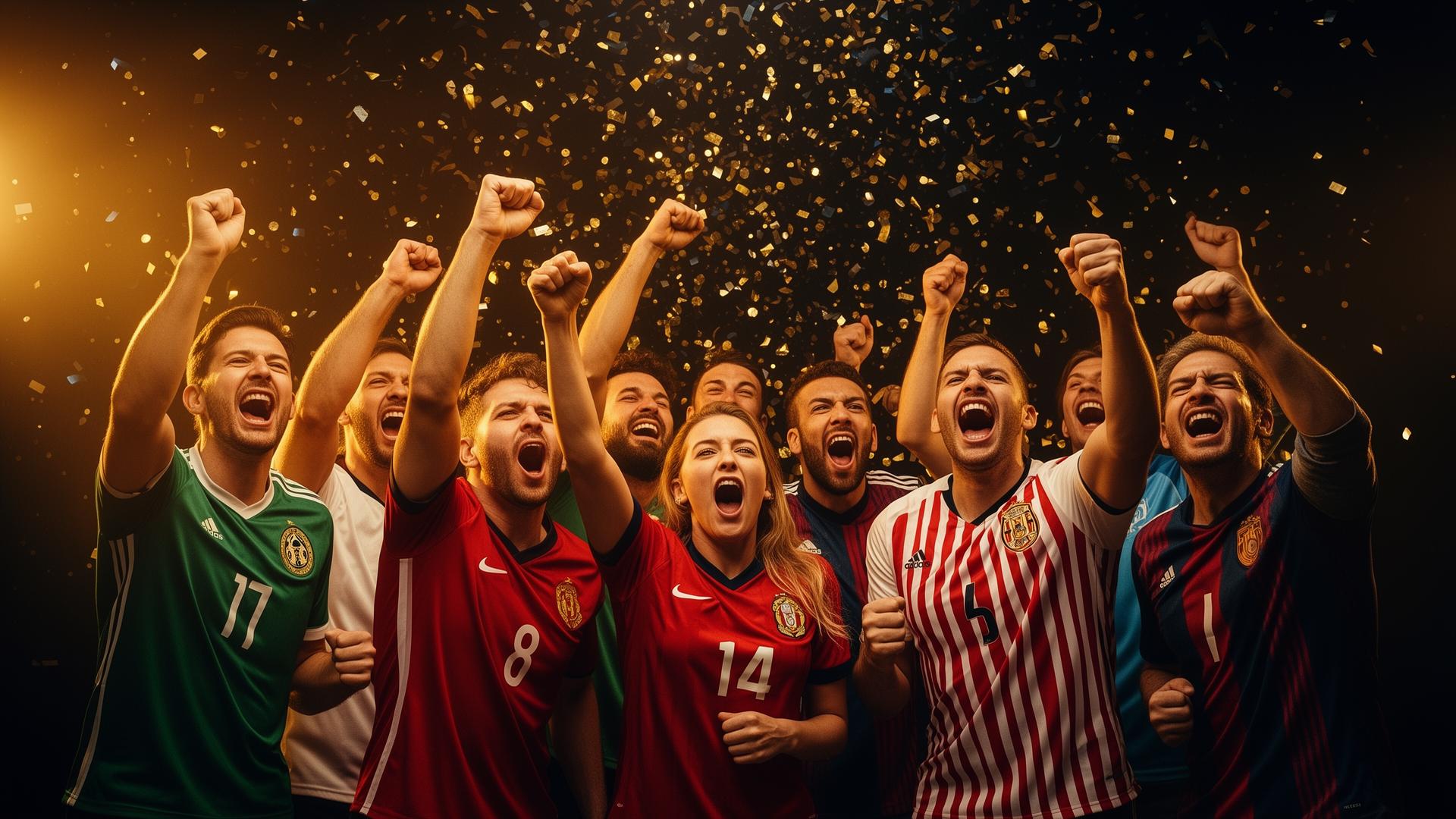 Fanáticos celebrando